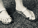 Toe Strap Sandal (Silver) 