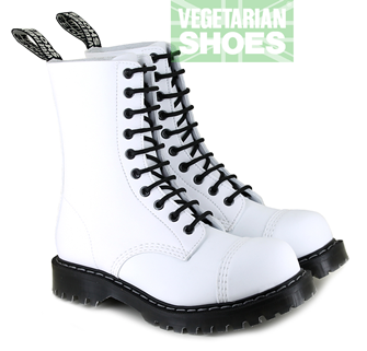 Airseal 10 Eye Boot Steel Toe (White) 