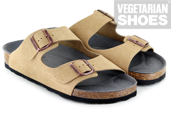 Two Strap Sandal Fake Suede (Sand) 