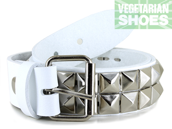 Studded Belt Pyramid (White) 