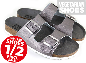 Two Strap Sandal (Pewter) 