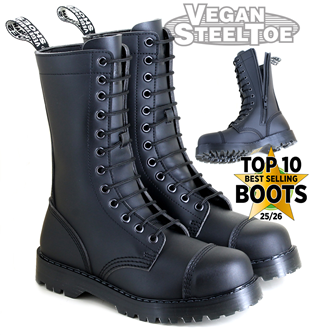 VST 12 Eyelet Zip Boot (Black) 