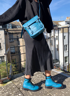 Shoulder Bag / Mini Satchel (Aqua) 