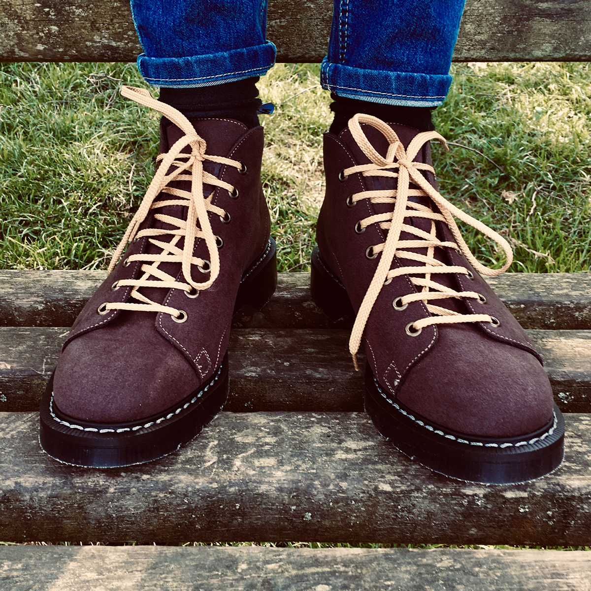 suede monkey boots