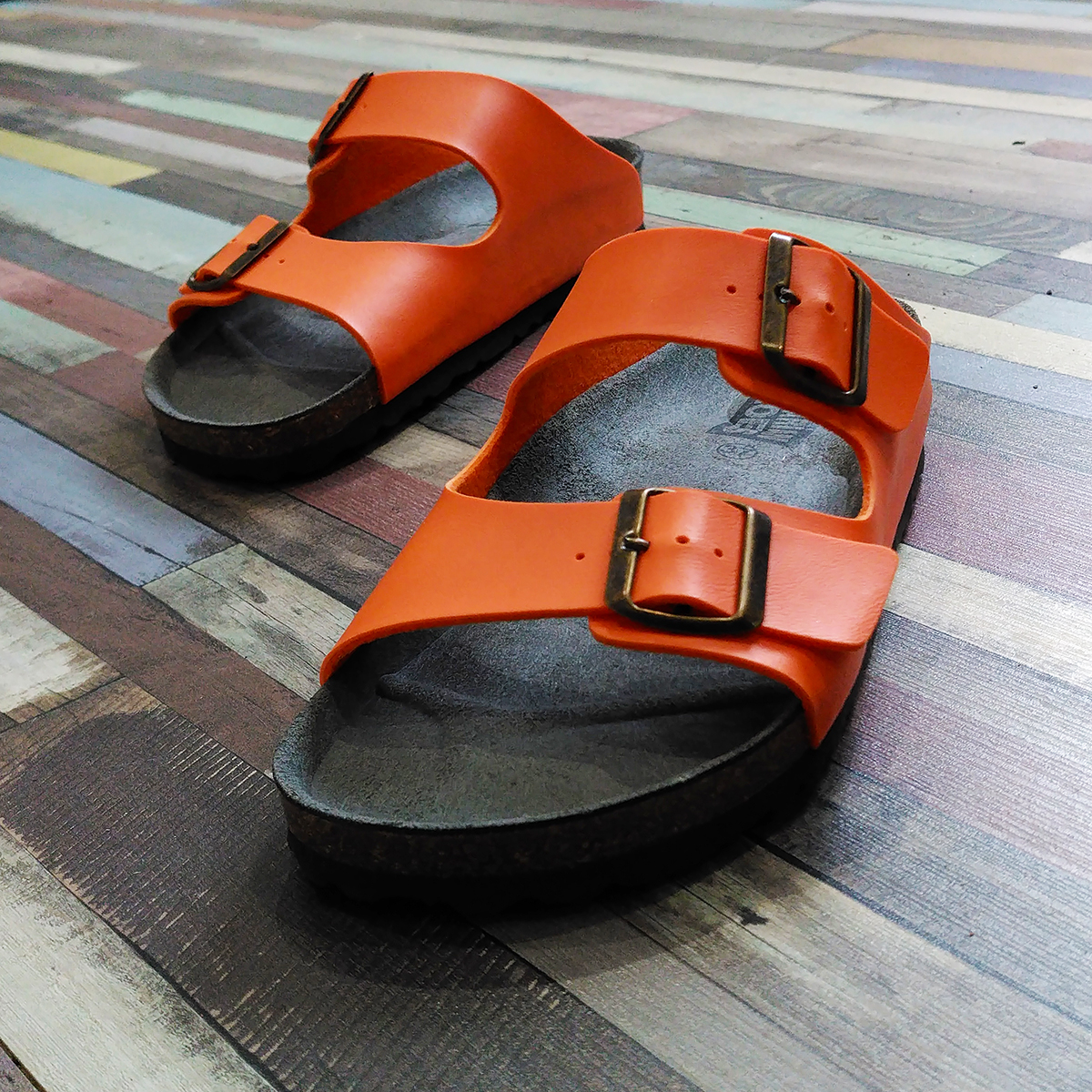 Two Strap Sandal Orange - Sandals