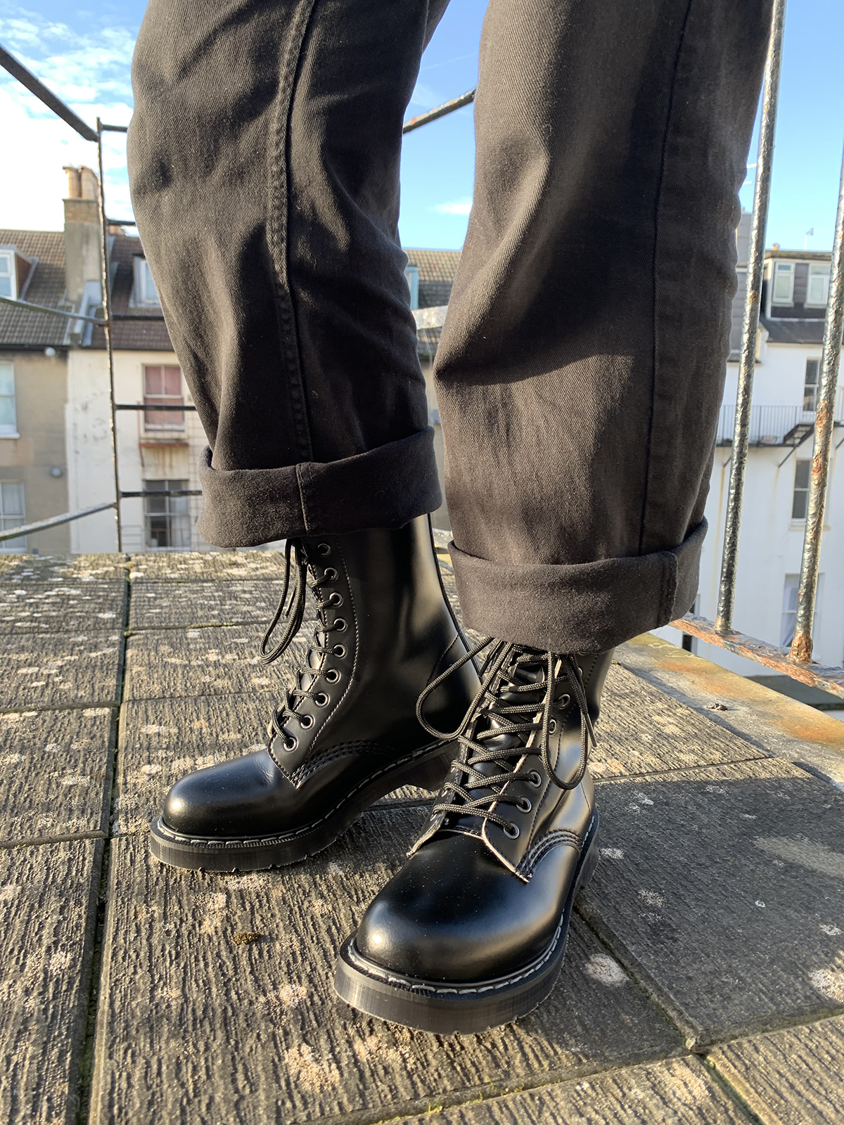 Will report back with results, trying out Vegetarian Shoes airseal boots!  Got them light used for a good price, curious about if they'll last :  r/DrMartens
