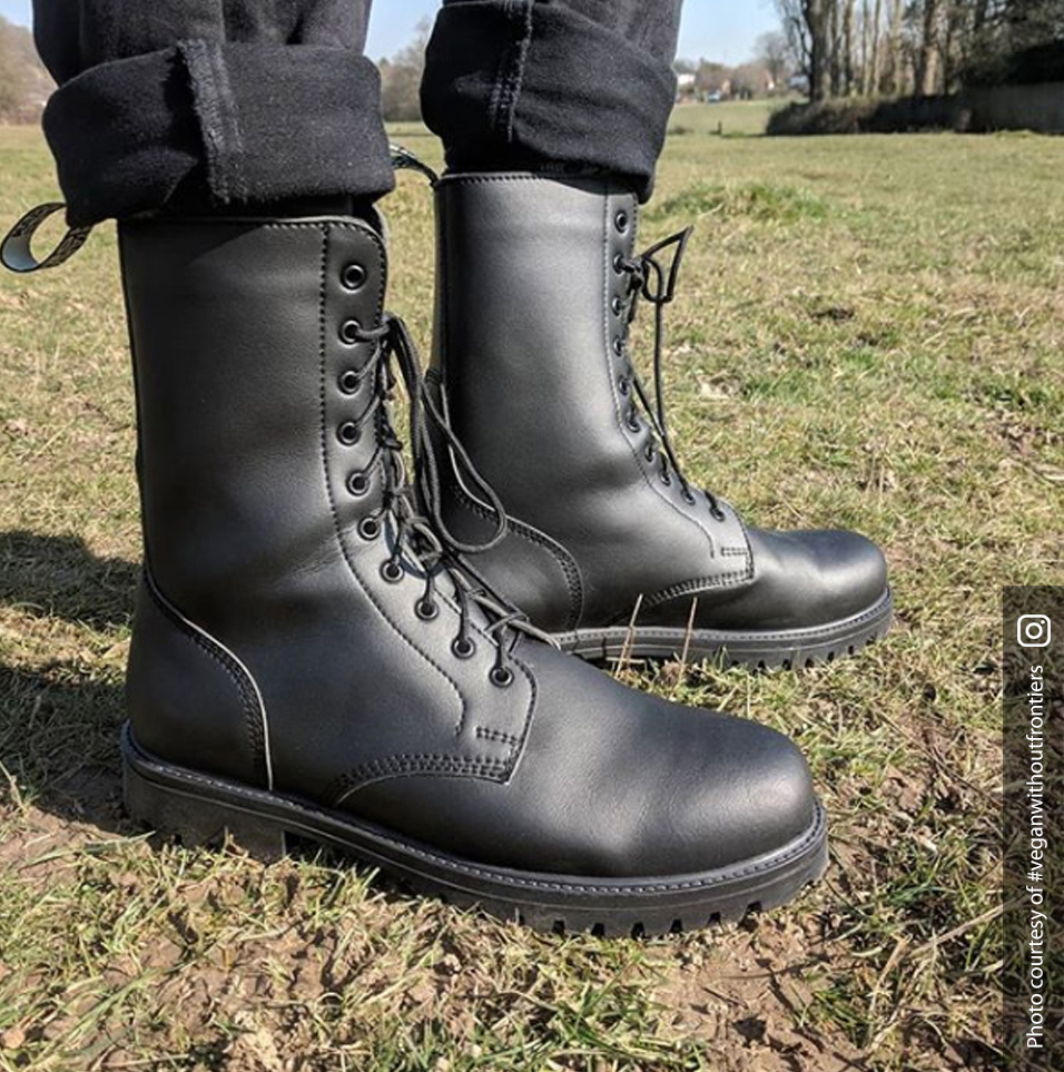 vegan combat boot