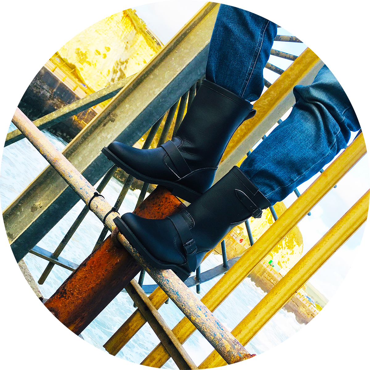 flat head engineer boots