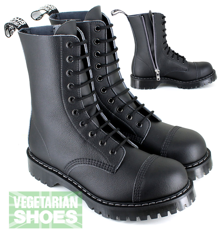 zip up steel toe boots