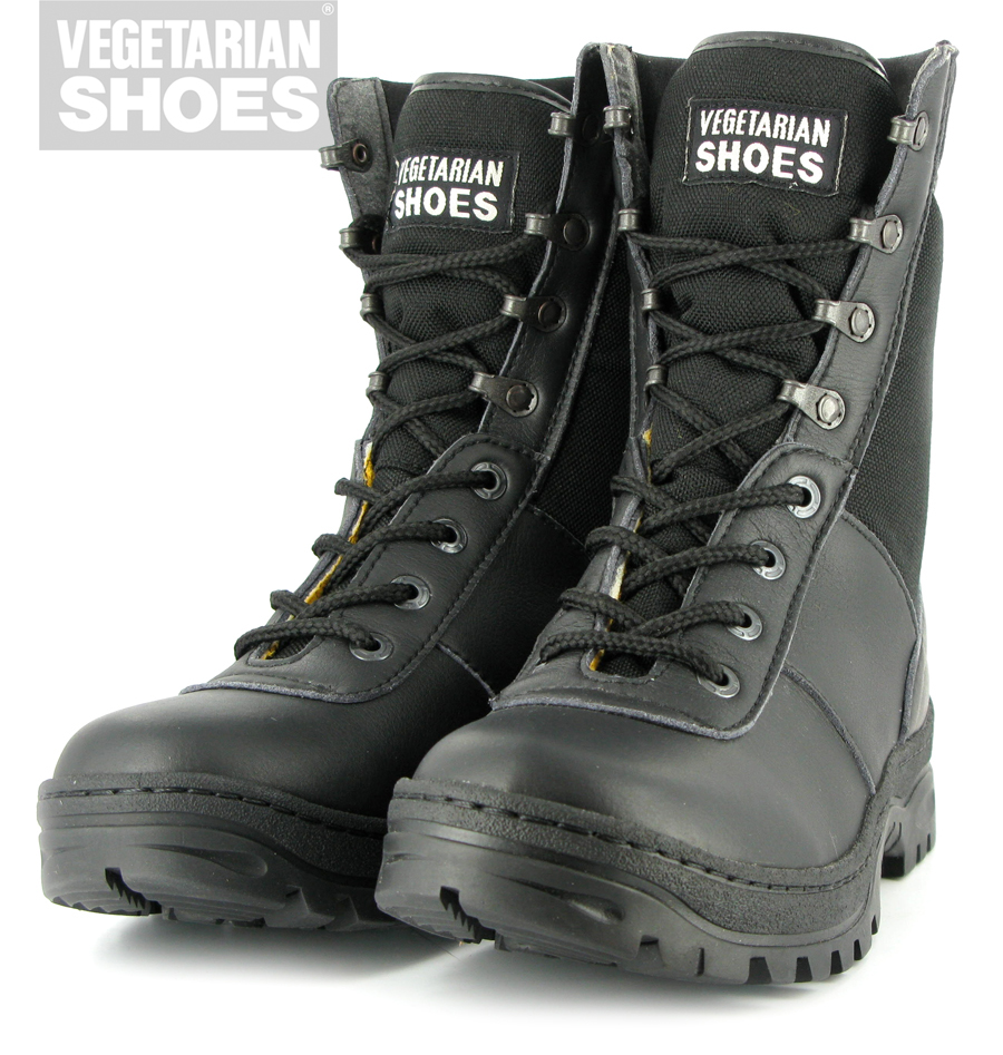 black steel patrolling boot