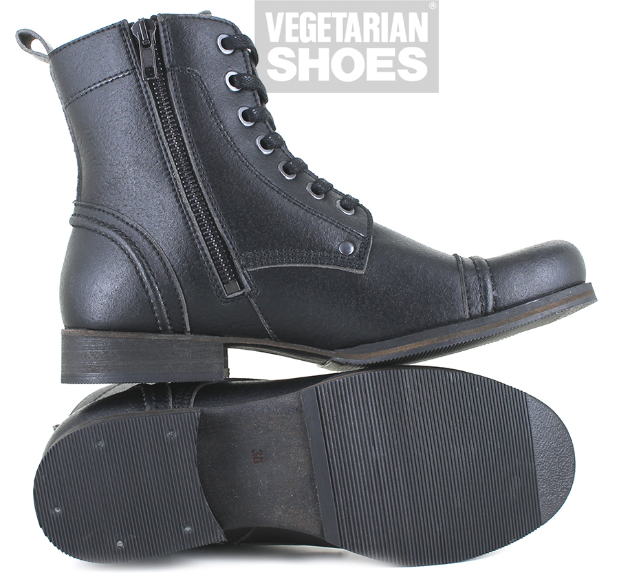 Vintage Boot Low Zip Black Mens Boots