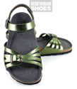 Paros Sandal (Metallic Green) 