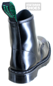 Solovair Vegan Hi-Shine 8 Eyelet Boot (Black) 