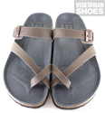 Toe Strap Sandal Fake Suede (Stone) 