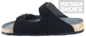 Two Strap Sandal Fake Suede (Black) 