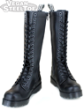 VST 18 Eyelet Zip Boot (Black) 