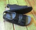 Three Strap Sandal (Black) 