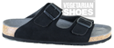 Two Strap Sandal Fake Suede (Black) 