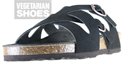 Cross Strap Sandal (Black) 