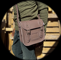 Shoulder Bag / Mini Satchel (Mid Brown) 