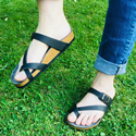 Toe Strap Sandal (Black) 