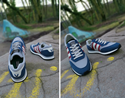 Vegan Runner (Navy/Grey/Red) 