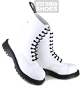 Airseal 10 Eye Boot Steel Toe (White) 