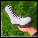 Airseal 10 Eye Boot Steel Toe (White) 