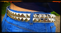 Studded Belt Pyramid (White) 