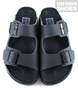 Chunky Two Strap Sandal (Black) 