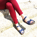 Paros Sandal (Navy Blue) 