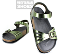 Paros Sandal (Metallic Green) 