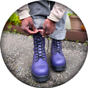 VST 10 Eyelet Boot (Purple) 