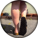 Cross Strap Sandal (Black) 