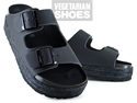 Chunky Two Strap Sandal (Black) 