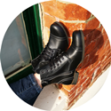 Vintage Boot Low Zip (Black) 