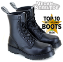 VST 8 Eyelet Boot (Black) 
