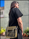 Shoulder Bag / Mini Satchel (Olive) 