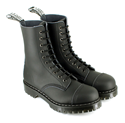 Airseal 10 Eye Boot Steel Toe (Black 