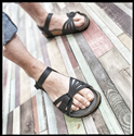 Paros Sandal (Black) 