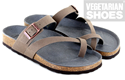 Toe Strap Sandal Fake Suede (Stone) 