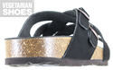 Cross Strap Sandal (Black) 