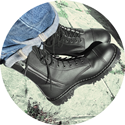 Airseal Troopa 10 Eye Zip Boot (Black) 