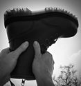 VST 8 Eyelet Mega Zip Boot (Black) 