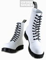 Airseal 10 Eye Boot Steel Toe (White) 