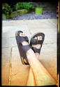 Three Strap Sandal (Black) 