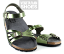 Paros Sandal (Metallic Green) 