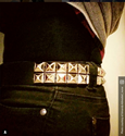 Studded Belt Pyramid (Black) 