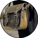 Shoulder Bag / Mini Satchel (Olive) 