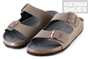 Two Strap Sandal Fake Suede (Stone) 